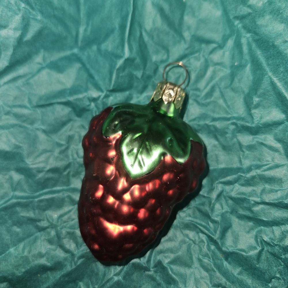 Festive Red and Green Strawberry Ornament